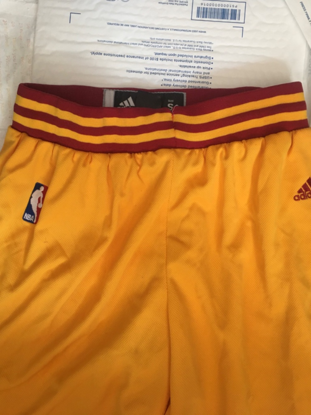 Men’s NBA Authentic adidas Cleveland Cavaliers Gold Shorts Size Small - Picture 5 of 16